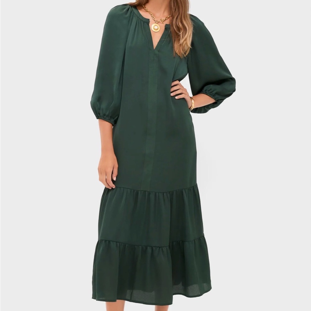 NWT TUCKERNUCK Dark Green Hammered Satin Lyles Dress
Dark Green / M - Picture 5 of 7